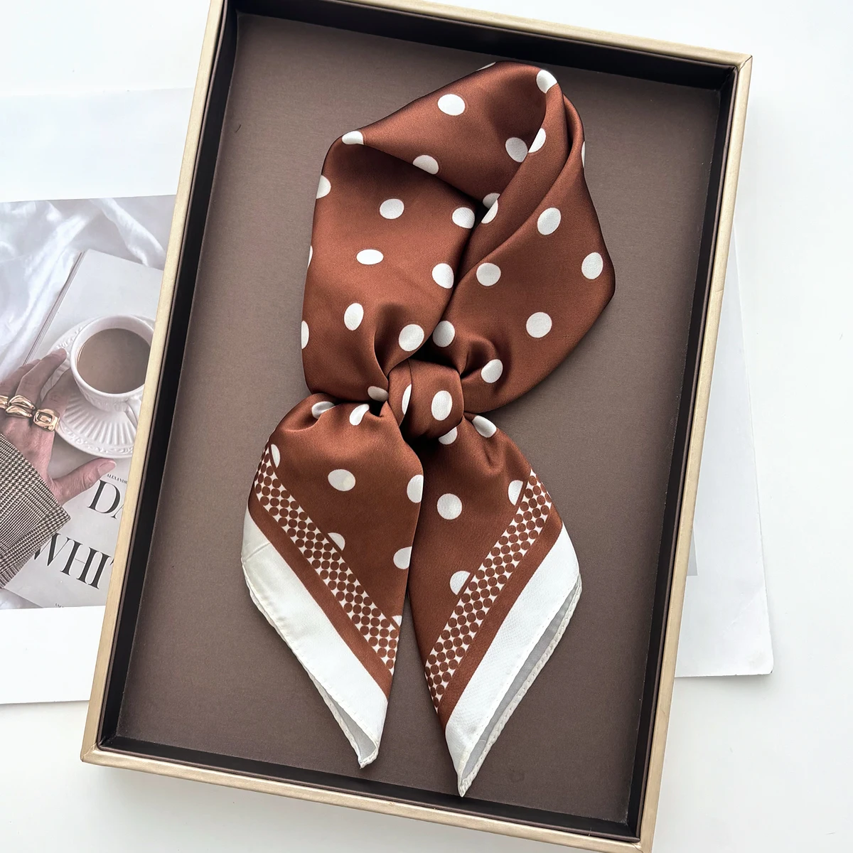 Women Elegant Soft Satin Squar - đánh giá và giá Face Scarf Mask