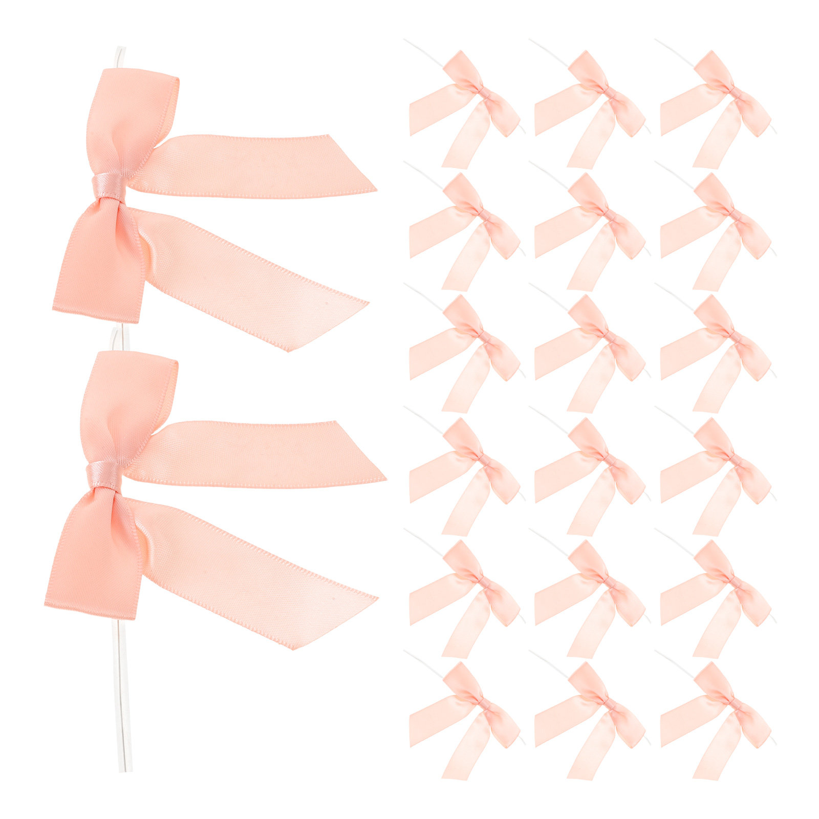 50Pcs Pink Mini Satin Bowknot  - đánh giá và giá Bow Tie Pre Tied