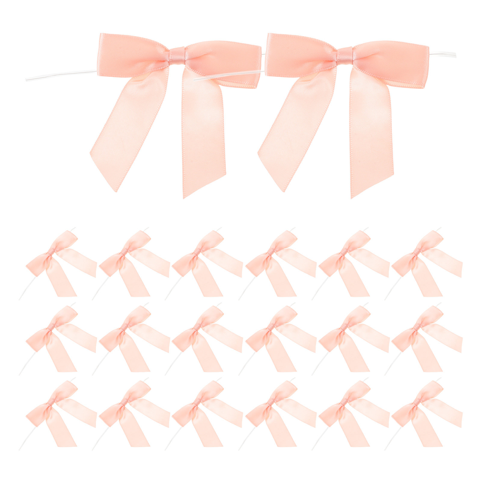 50Pcs Pink Mini Satin Bowknot  - đánh giá và giá Bow Tie Pre Tied